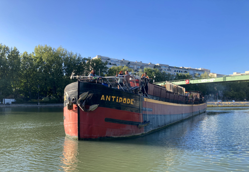 Déplacement Péniche Antipode